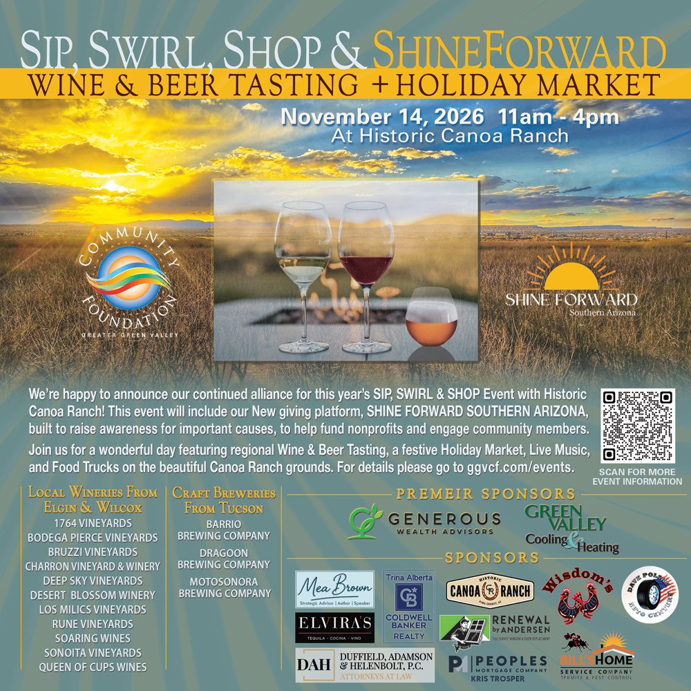 Sip, Swirl, Shop & Shine Forward